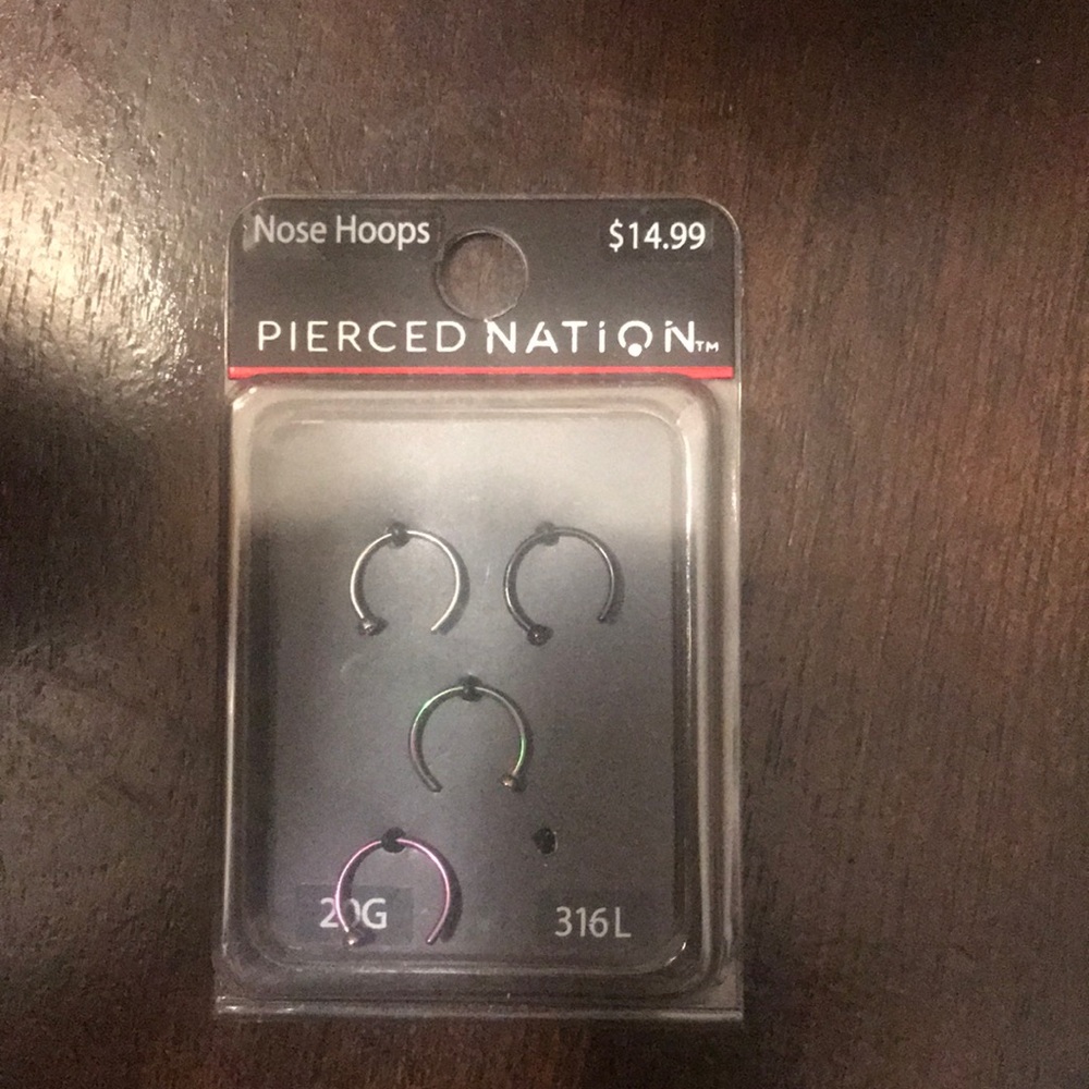 NOSE RING-NOSE HOOPS—NEVER WORN